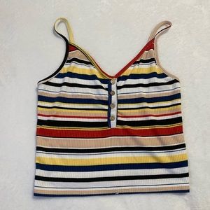 forever 21 striped tank top
